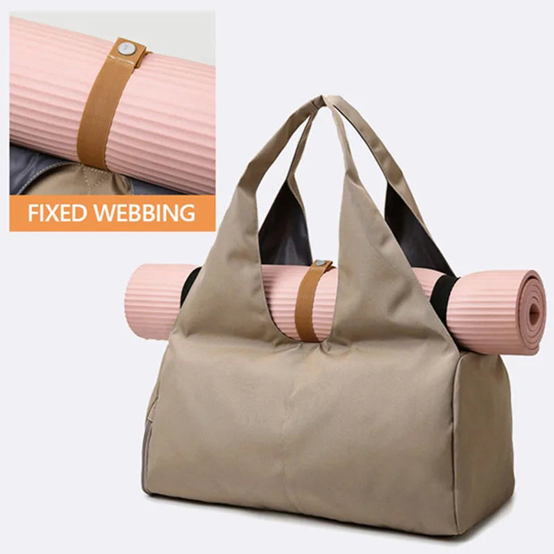 Lightweight Sports Training Bag Women Yoga Mat Shoulder Bag Fitness Dance Gym Travel Storage Bags Female Tote Handbag X601A