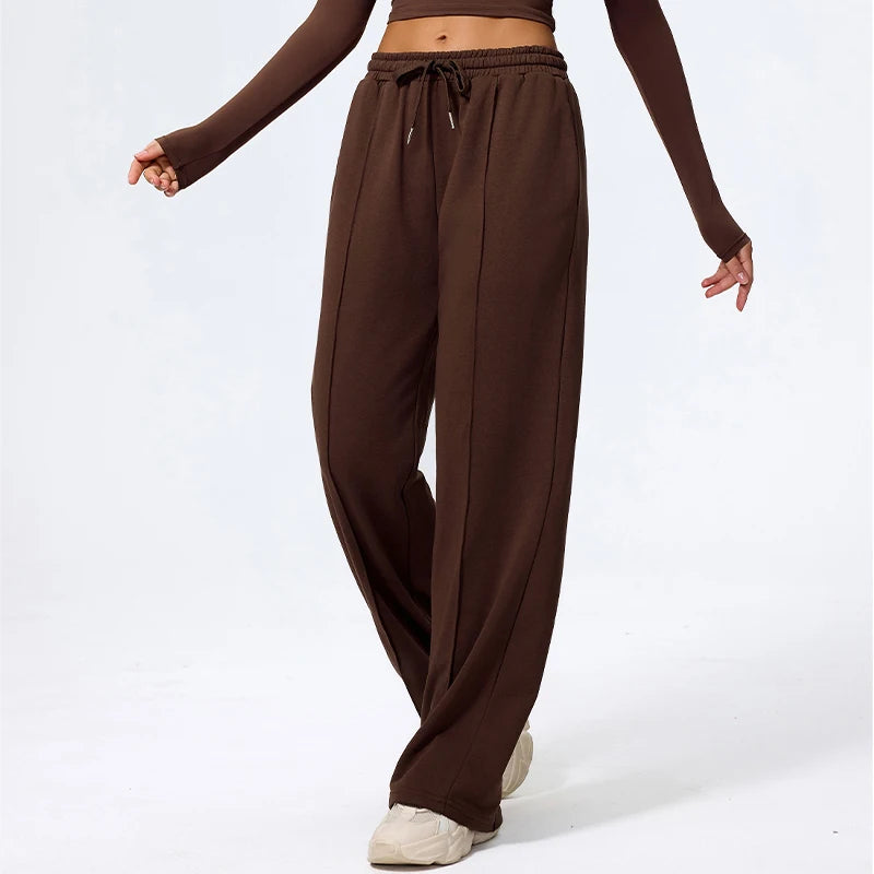 New Fall Women'S Yoga Long Pants Gym Workout Baggysweatpants Female Casual Tracksuit Bottoms Woman Drawstring Joggers
