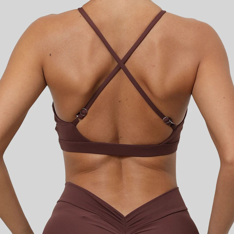 Sexy Sports Bra Workout Brasier Running Breathable Fitness Underwear Female Quick-Dry Yoga Clothes Gym Top Woman