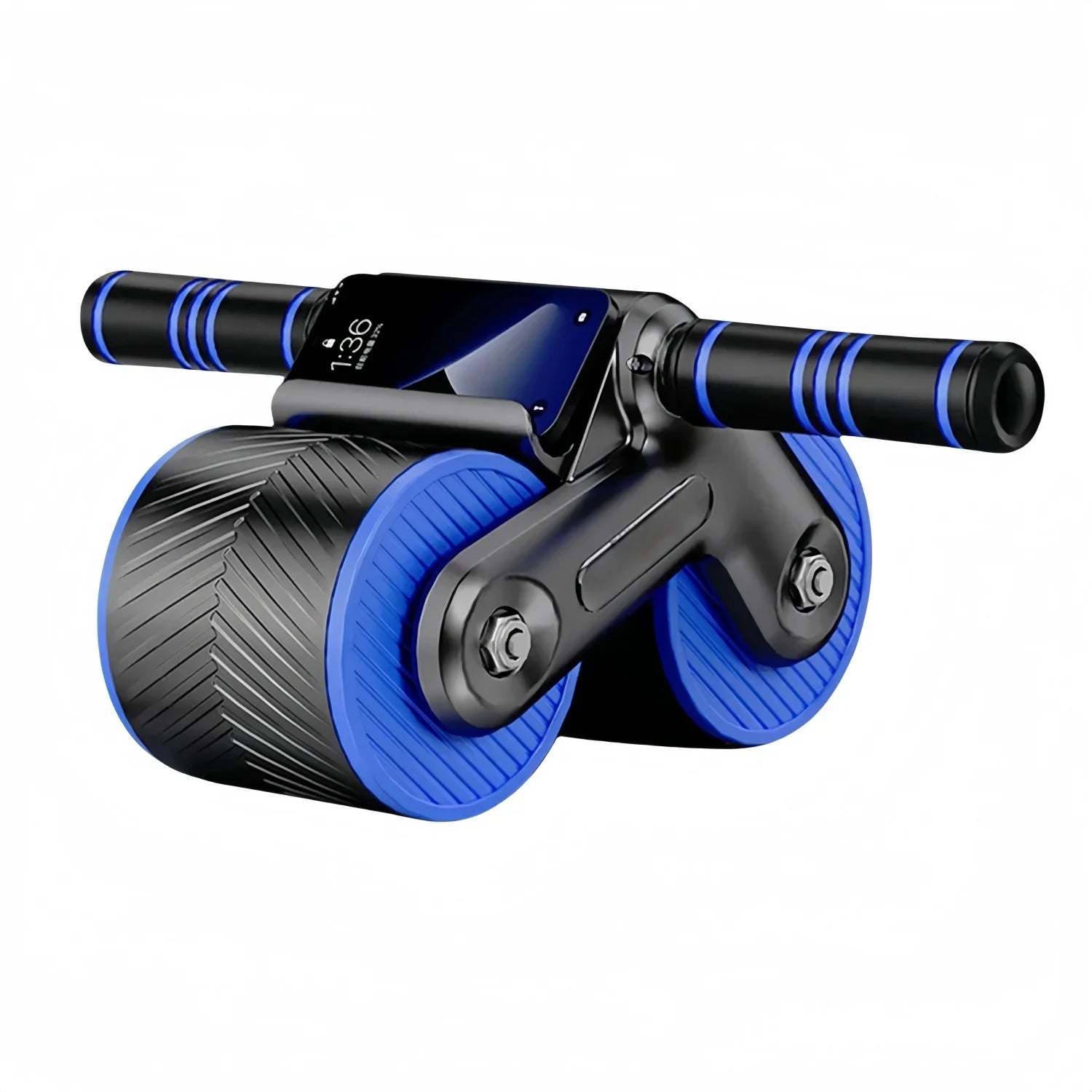 Fitness Ab Roller Coaster Wheel Automatic Rebound Belly Wheel Gym Fitness Double-Wheeled Core Roller Wheel for Belly Exercise