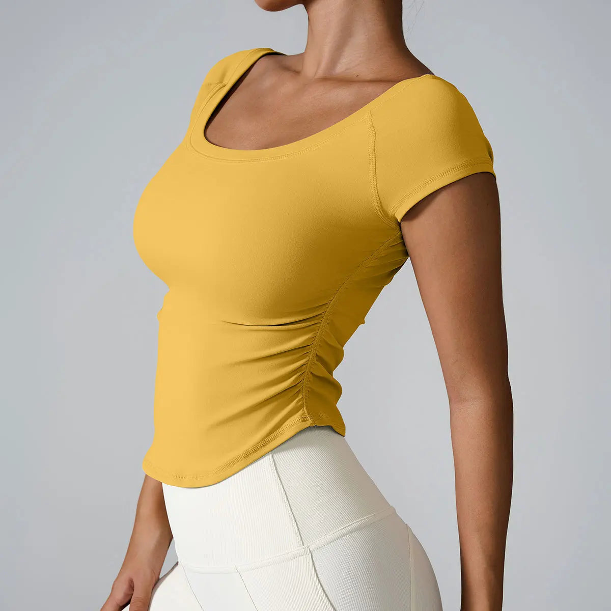 Tight Athletic Short Sleeves Women Outdoors Quick-Dry Top Female Gym Workout T-Shiryoga Clothes Sport Outfit for Woman