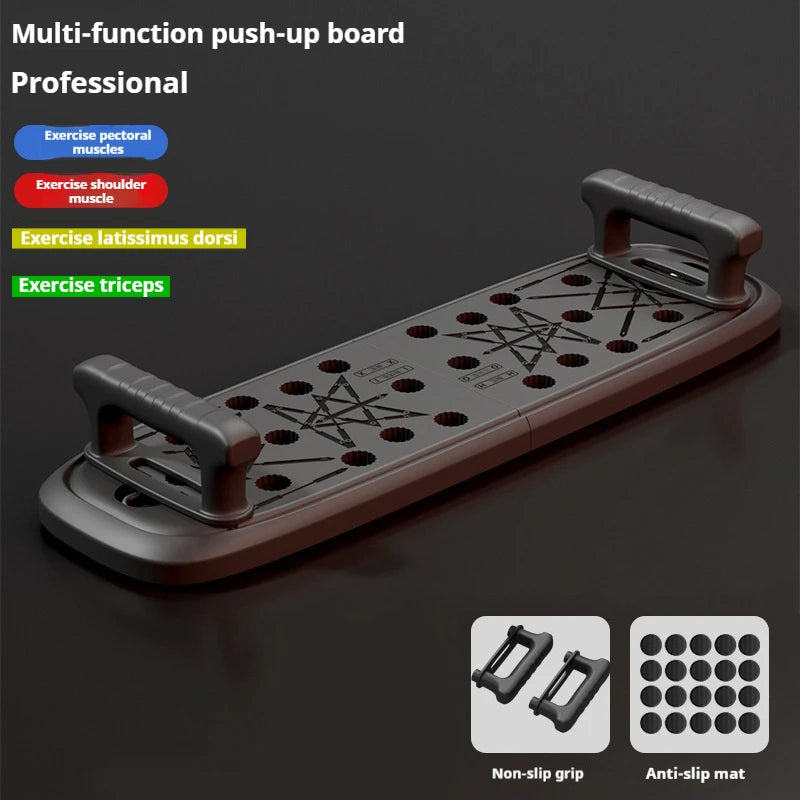 Adjustable Push up Board Chest Abs Training Equipment Non-Slip Base Portable Home Gym Fitness System Unisex