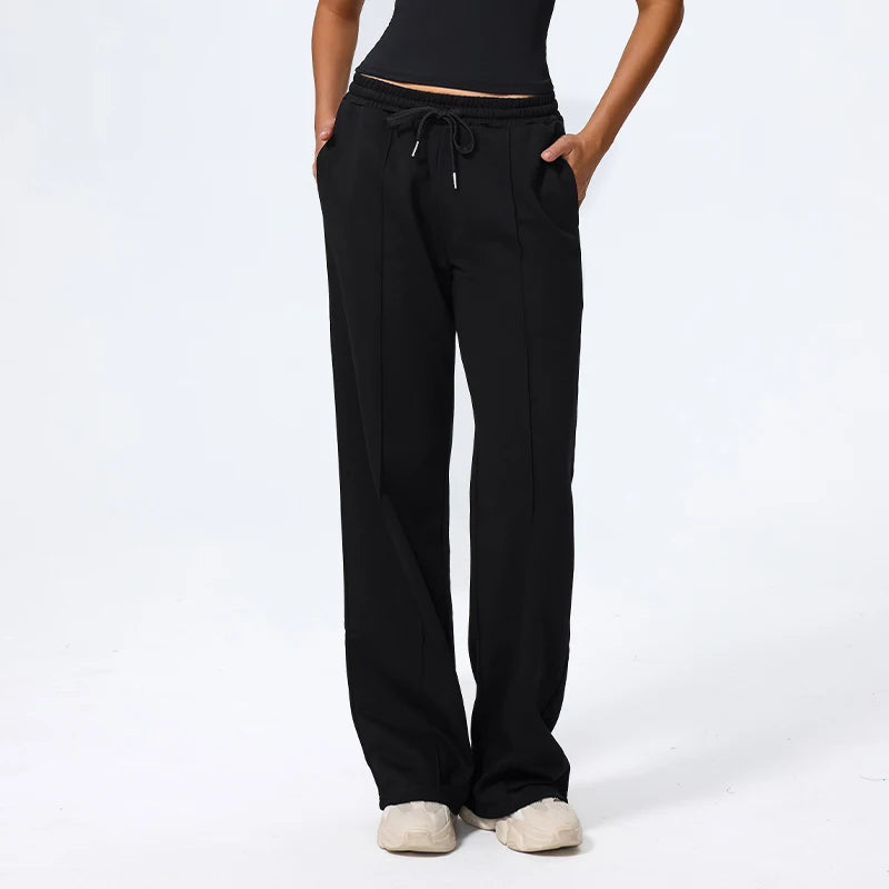 New Fall Women'S Yoga Long Pants Gym Workout Baggysweatpants Female Casual Tracksuit Bottoms Woman Drawstring Joggers
