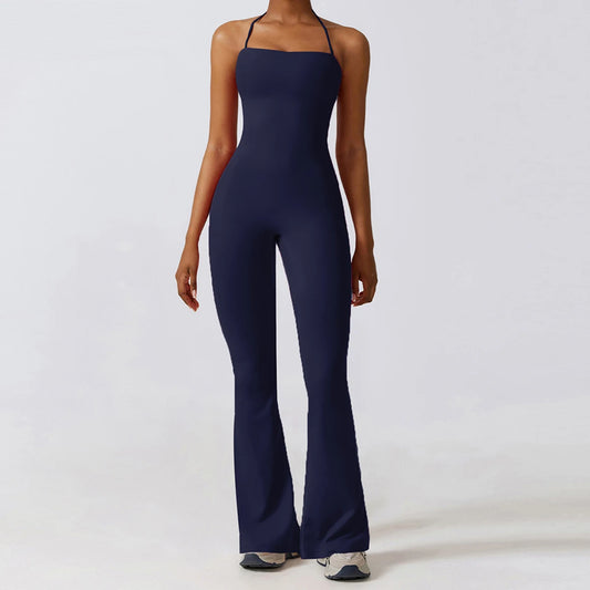 One Piece Sleeveless Yoga Suit Gym Set Women Training Sportswear Fitness Sports Jumpsuit Women Push up Workout Bodysuits Female