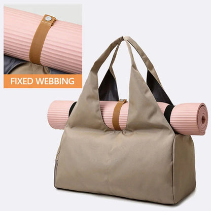Lightweight Sports Training Bag Women Yoga Mat Shoulder Bag Fitness Dance Gym Travel Storage Bags Female Tote Handbag X601A
