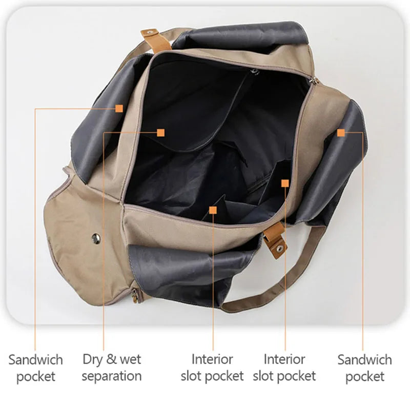 Lightweight Sports Training Bag Women Yoga Mat Shoulder Bag Fitness Dance Gym Travel Storage Bags Female Tote Handbag X601A