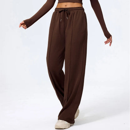 New Fall Women'S Yoga Long Pants Gym Workout Baggysweatpants Female Casual Tracksuit Bottoms Woman Drawstring Joggers