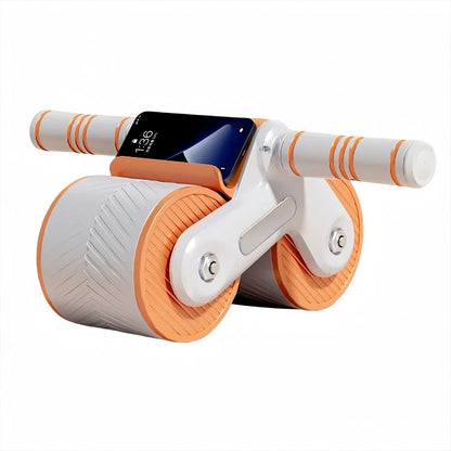 Fitness Ab Roller Coaster Wheel Automatic Rebound Belly Wheel Gym Fitness Double-Wheeled Core Roller Wheel for Belly Exercise