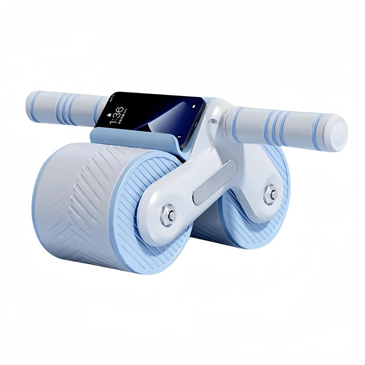 Fitness Ab Roller Coaster Wheel Automatic Rebound Belly Wheel Gym Fitness Double-Wheeled Core Roller Wheel for Belly Exercise