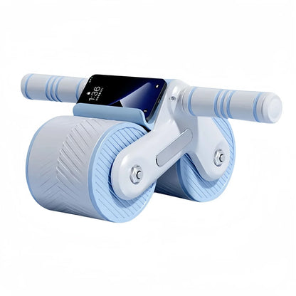 Fitness Ab Roller Coaster Wheel Automatic Rebound Belly Wheel Gym Fitness Double-Wheeled Core Roller Wheel for Belly Exercise